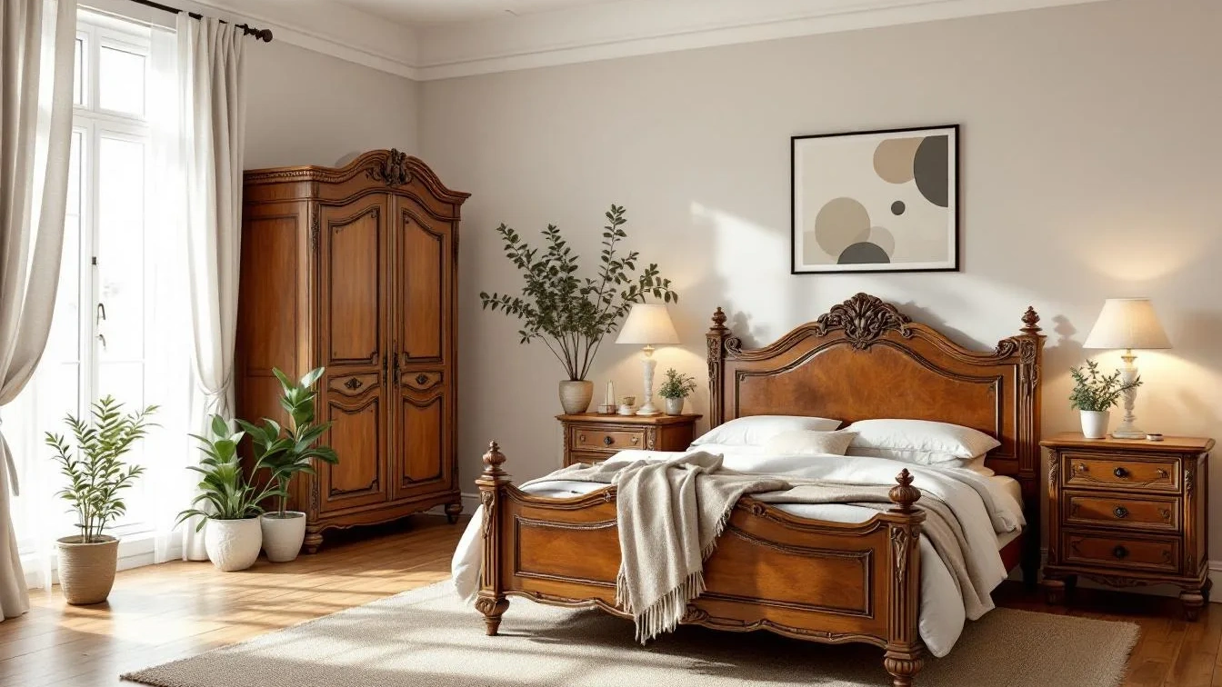 Geen nieuw meubilair nodig, zo style je de slaapkamer met antiek perfect