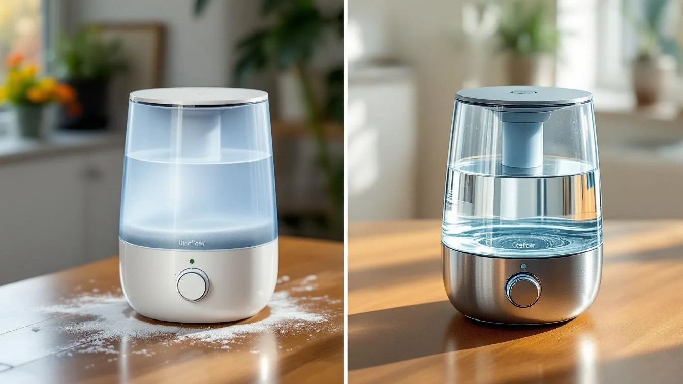 Ik ontkalkte mijn luchtbevochtiger, het verschil is verbluffend