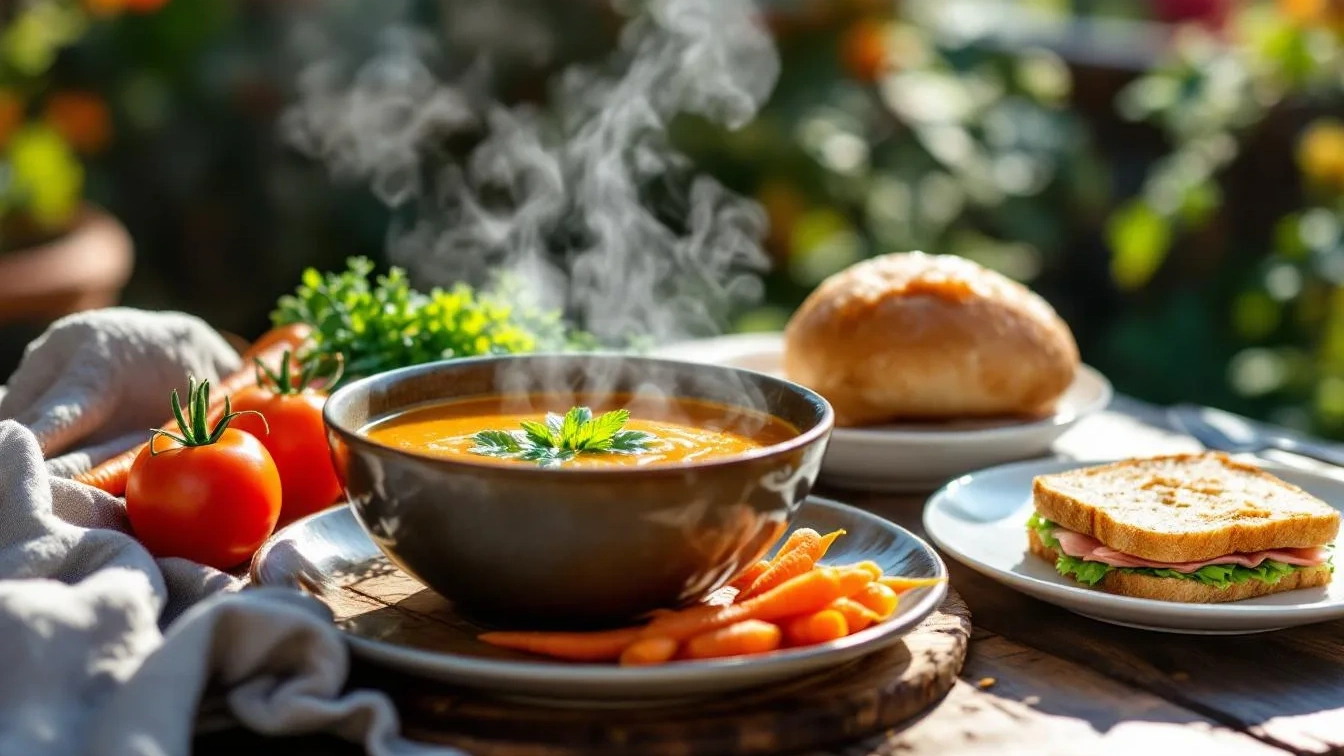 Waarom een warme lunch beter is dan een koude, zelfs in de zomer