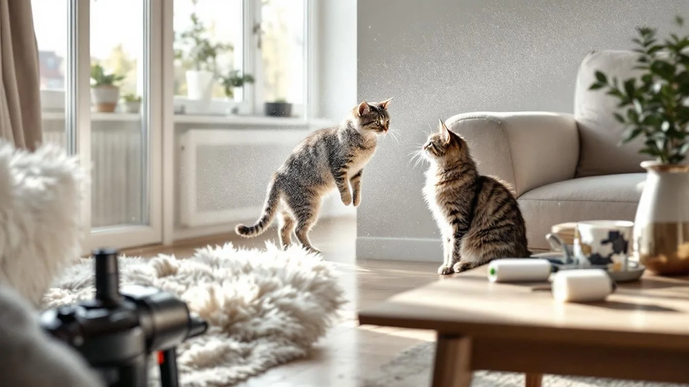 Waarom je huis vol kattenharen zit zelfs na het schoonmaken